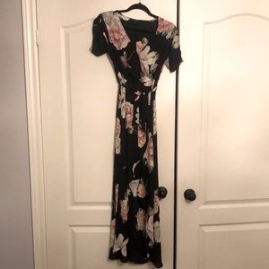 Dynamite Floral Wrap Dress